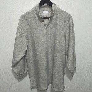 Soft Surroundings,‎ Pullover, Light Gray, Size Small, Style 13072